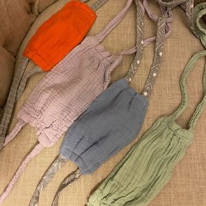 Face Masks Gauze Material Set of 4